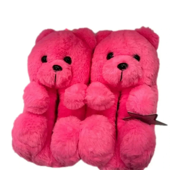 Love 83 Teddy Bear Slippers Women’s Size L 9/10 NWT - Picture 2 of 5
